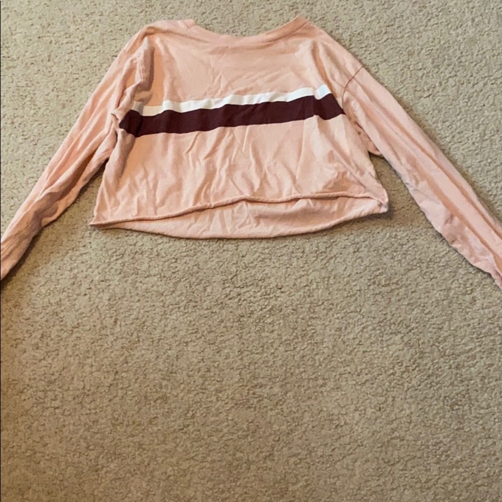 light pink cropped tee